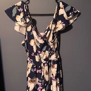 Plus size floral maxi dress